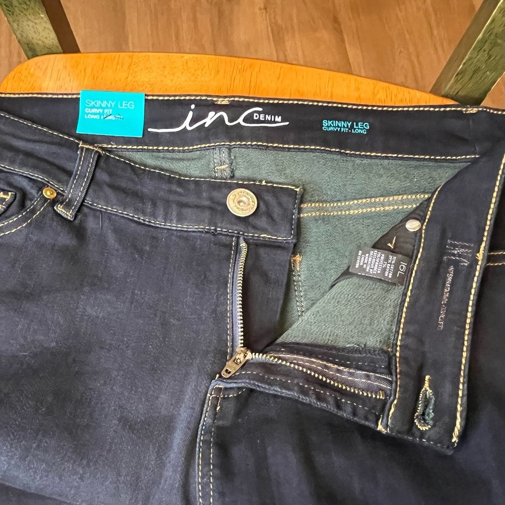 NWT INC International Concepts Women's Size 16L Curvy Fit Skinny Leg Jeans - Picture 12 of 13